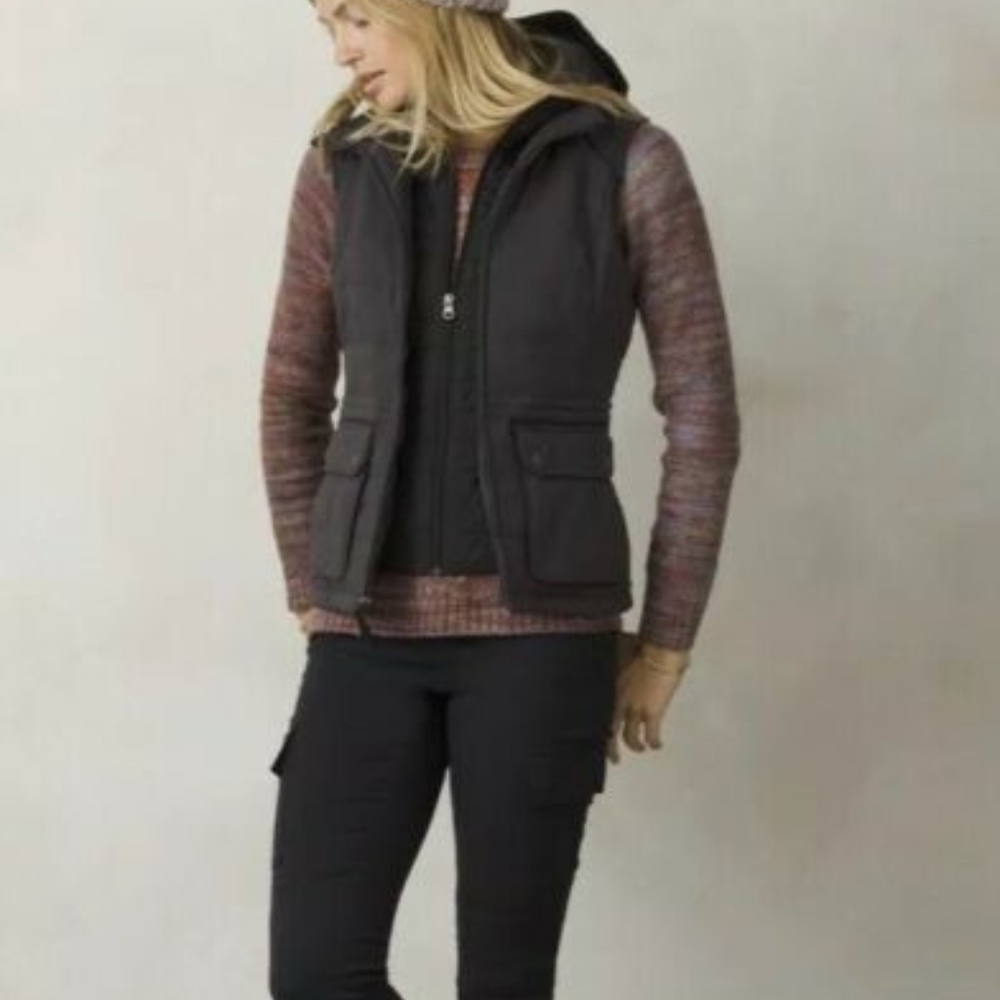 PraNa Halle Insulated Hooded Vest SZ M NWT